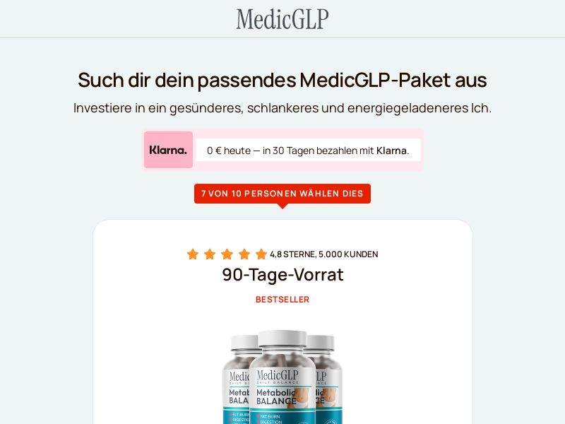 ! HOT OFFER - MedicGLP Diet - DTC Page [Multi-GEO] (Banner,Native,Social,Search,SEO,Brand Bidding) - CPA