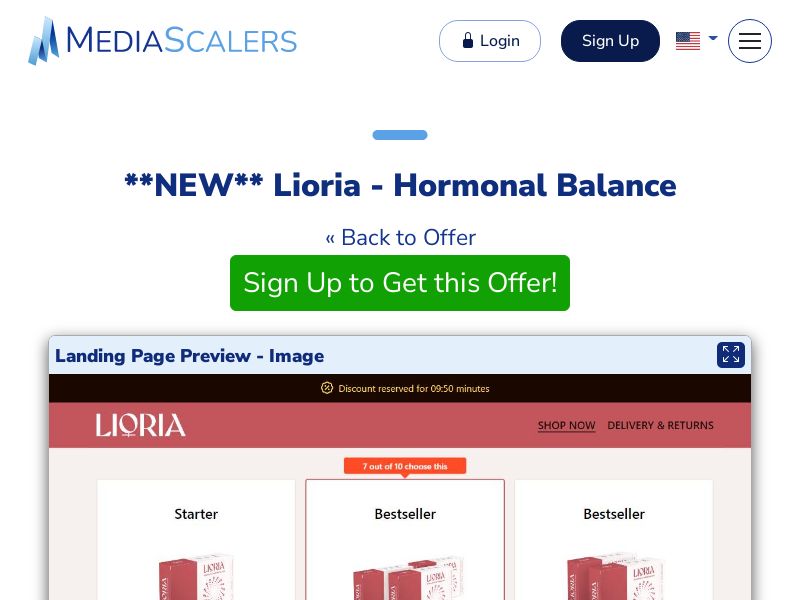 Lioria - Hormonal Balance {+DTC} (Event Tracking) [DE, FR, AT, CH, IT, SE, DK, +7 More]