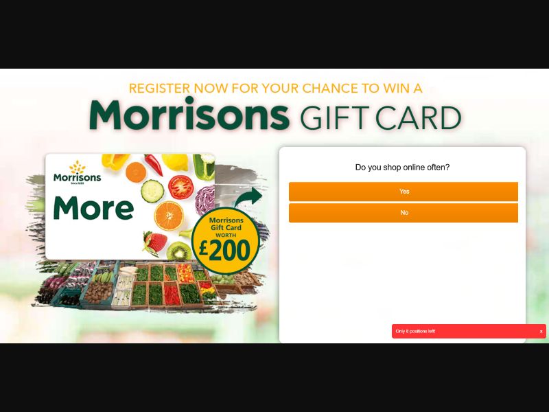 UK - Quiztionnaire - Morrisons Giftcard - (CPL)