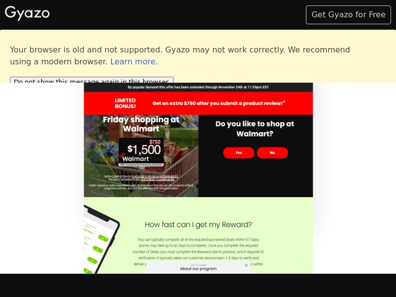 Walmart $750 Black Friday - CPL | US
