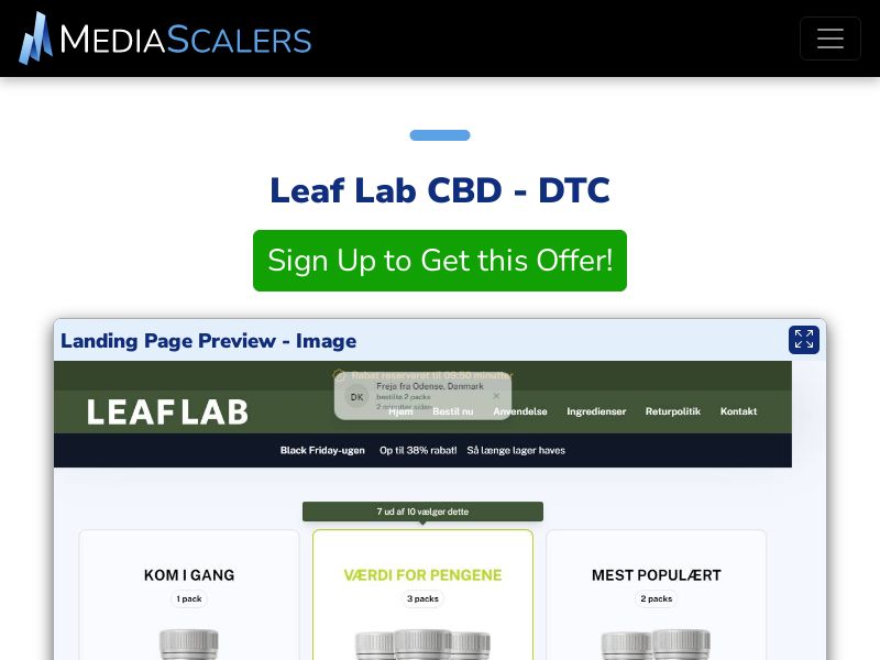 Leaf Lab CBD - DTC (Event Tracking) [IT]