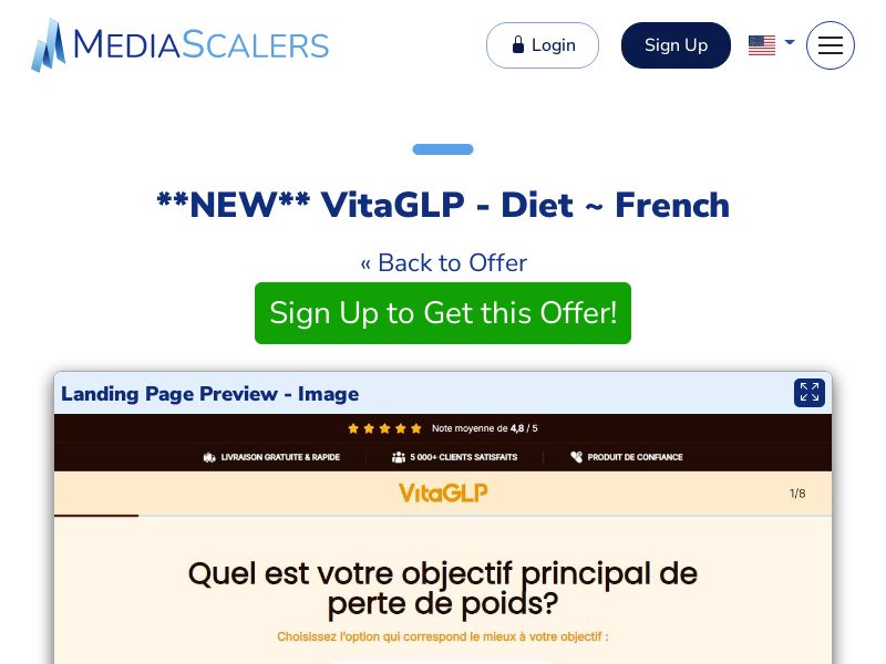 VitaGLP - Diet ~ French {+Quiz, DTC} [FR, BE, CH]