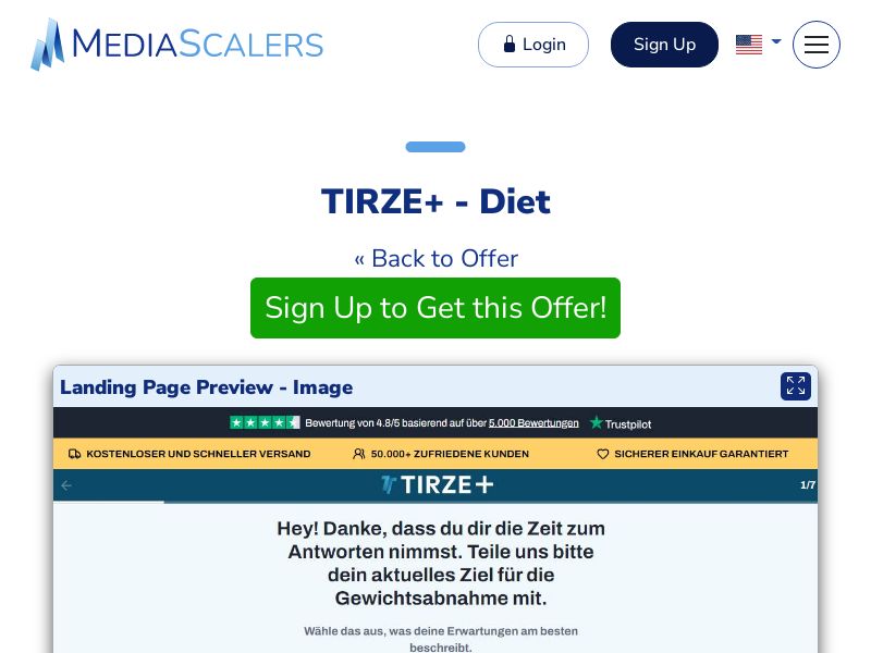 TIRZE+ - Diet {+DTC} [DE, AT, CH]