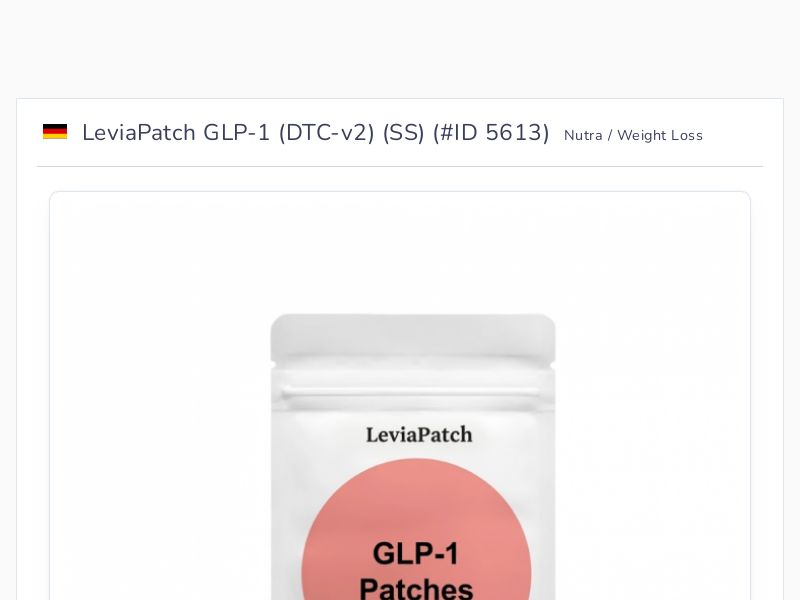 LeviaPatch GLP-1 (DTC-v2) (SS)