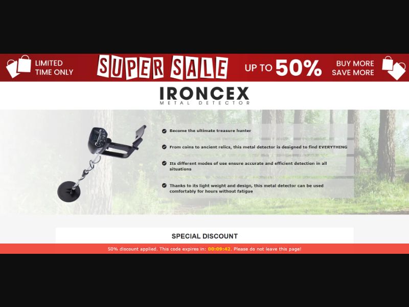 [WEB+MOB] Qinux Ironcex – Metal Detector /International (112 GEOs) CPS *FB/TT/Google/Taboola Pixel*