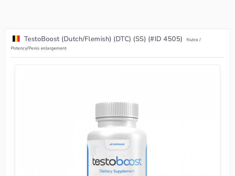 TestoBoost (Dutch/Flemish) (DTC) (SS)