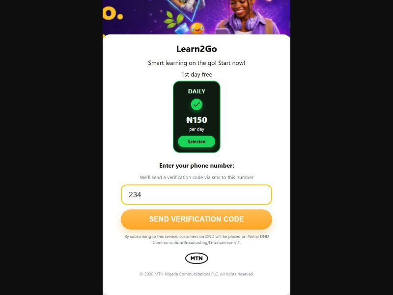 39120 - NG - [MOB] - Learn2Go - MTN - Evina - PIN