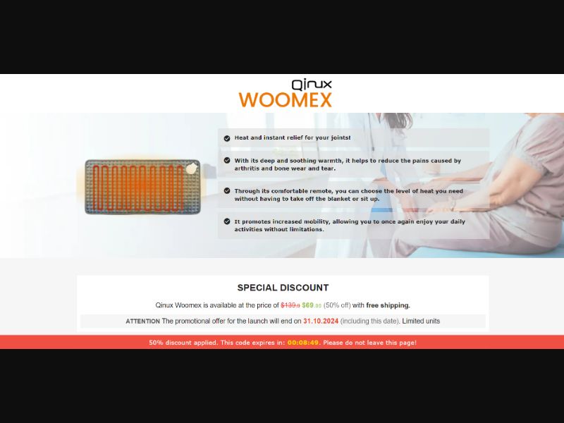 [WEB+MOB] Qinux Woomex - Warming Blanket /International (112 GEOs) CPS *FB/TT/Google/Taboola Pixel*