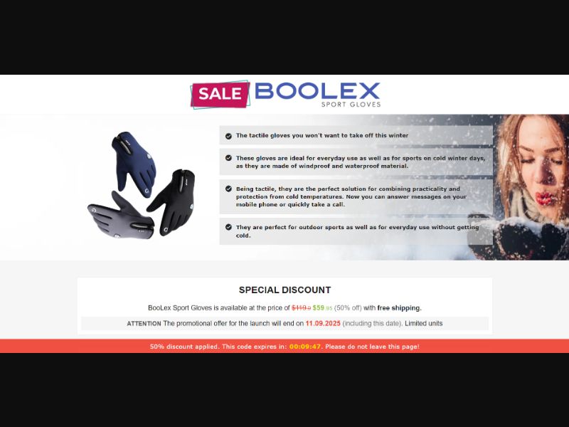 [WEB+MOB] Boolex Sport Gloves – Tactile Gloves /International (112 GEOs) CPS *FB/TT/Google/Taboola Pixel* [Approval Required]