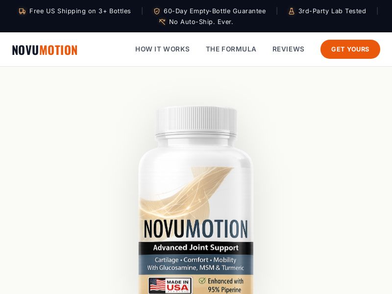 Novumotion Advanced Joint Support [US] (Banner,Native,Social,Search,SEO,Brand Bidding) - CPA