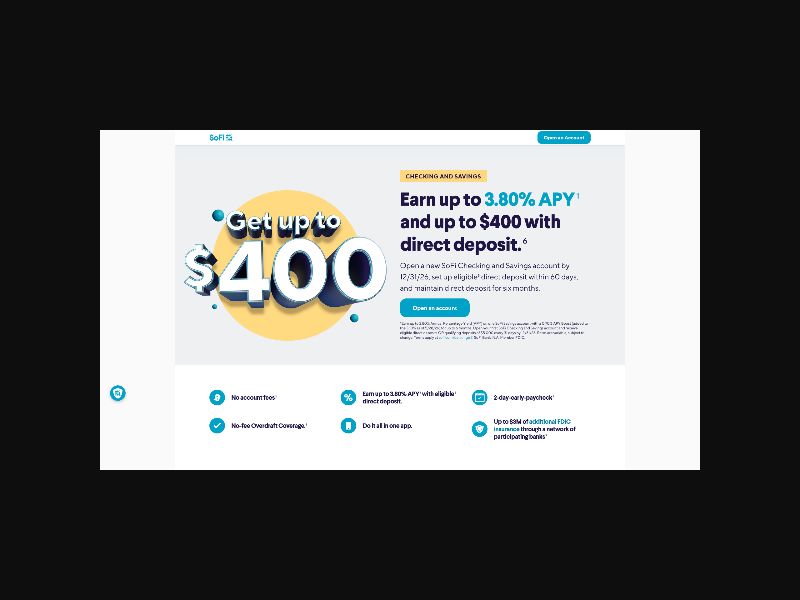 SoFi - Checking & Savings - CPA (US)