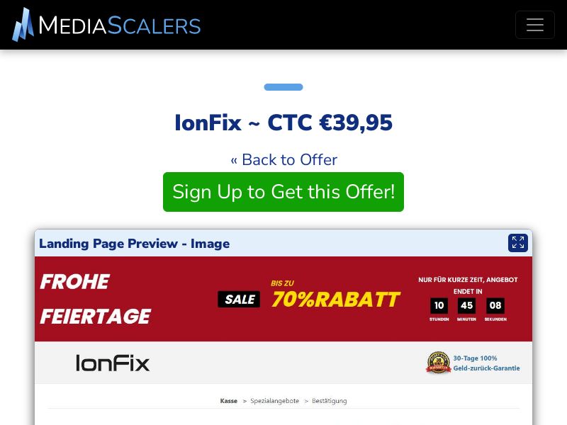 IonFix ~ CTC €39,95 {+Alt-Landers} (Event Tracking) [DE, AT]