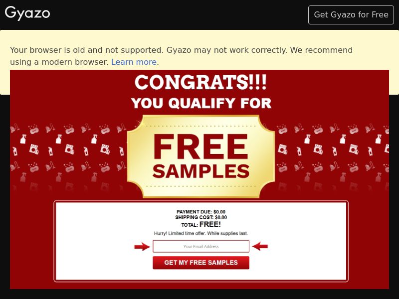 Get Free Samples - US