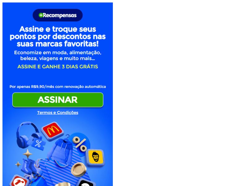 Oston Mais Recompensas TIM