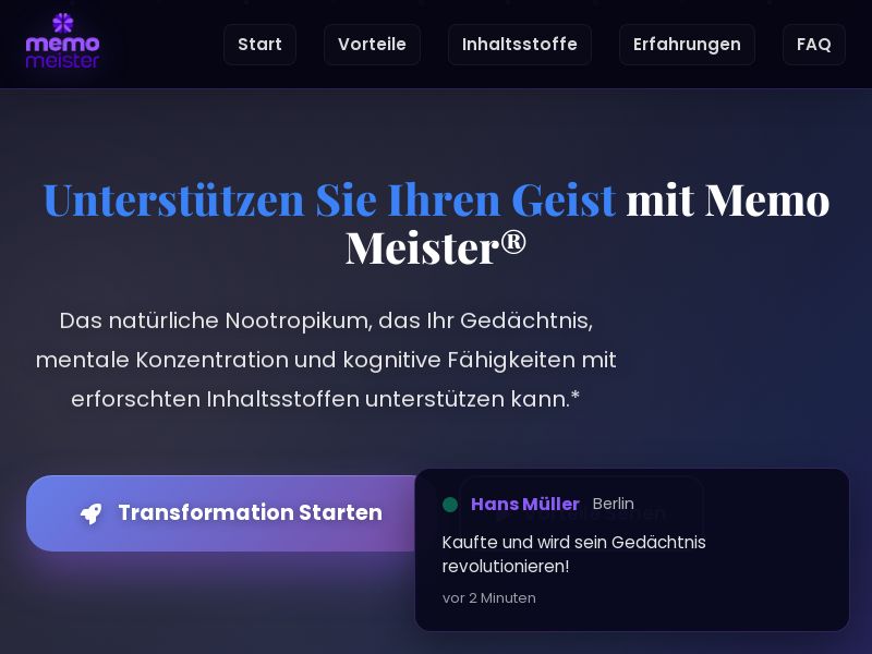 Memo Meister [DE,AT,CH] (Social,Banner,Native,Push,SEO,Search,Brand Bidding) - Revshare 