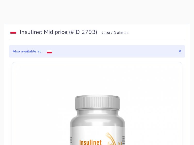 Insulinet Mid price
