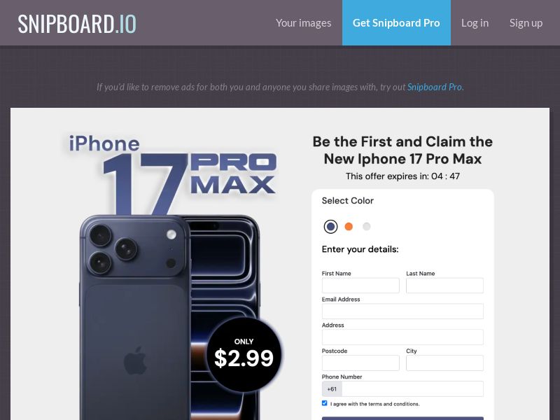 Daily - iPhone 17 Pro Max FR - CC Submit