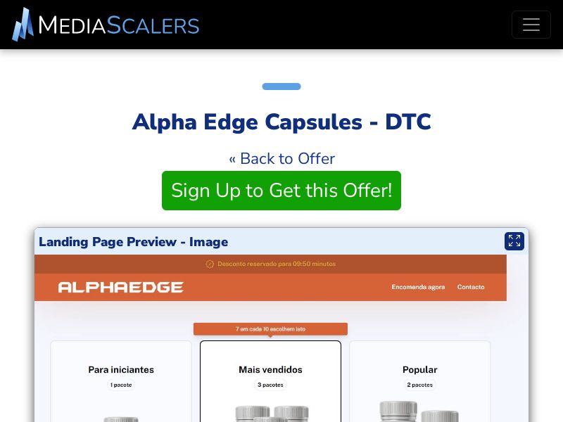 Alpha Edge Capsules - DTC (Event Tracking) [PT]
