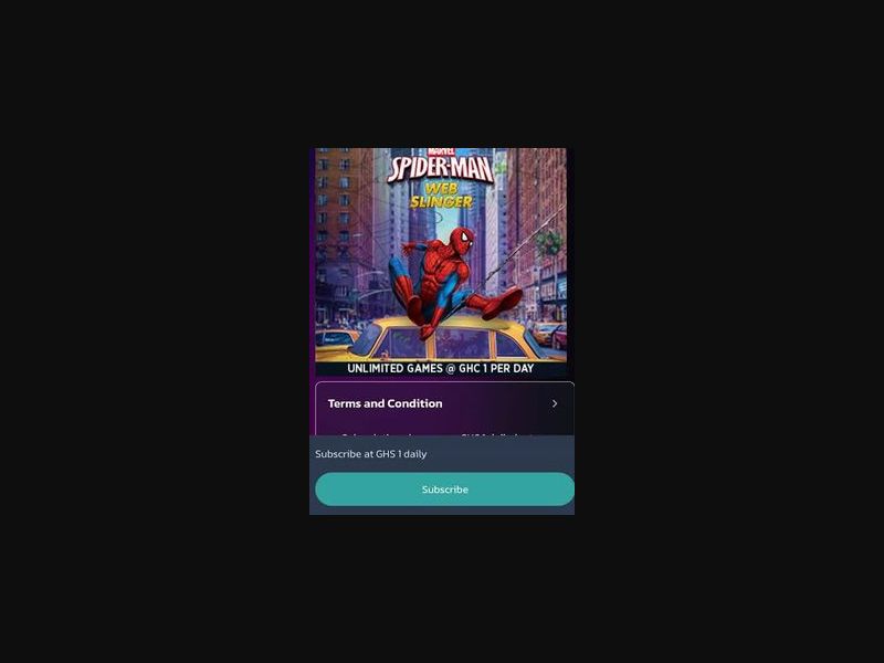37902 - GH - [MOB] - Spider-Man Web-Slinger (G) - Vodafone - 2 click