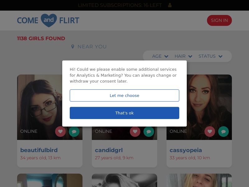 Come and Flirt - SOI - CPA - Mobile - [IE]