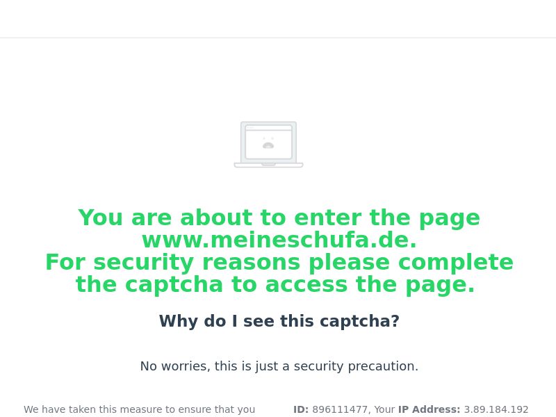 Meineschufa.de Utility CPA - Germany