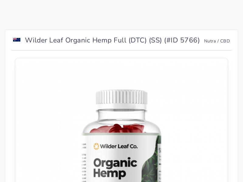 Wilder Leaf Organic Hemp Full (DTC) (SS)