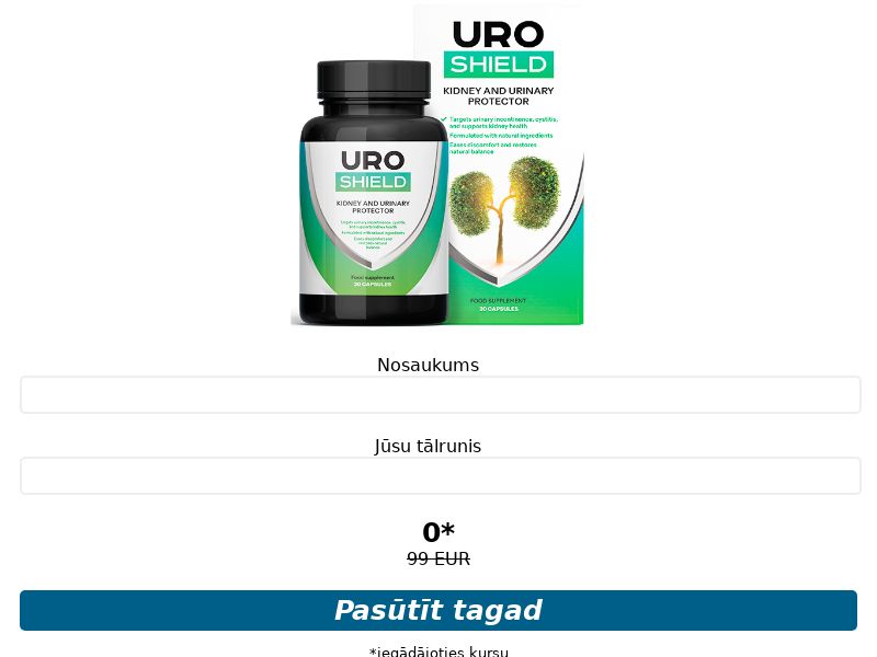 Uro Shield caps N30 free LV - cystitis