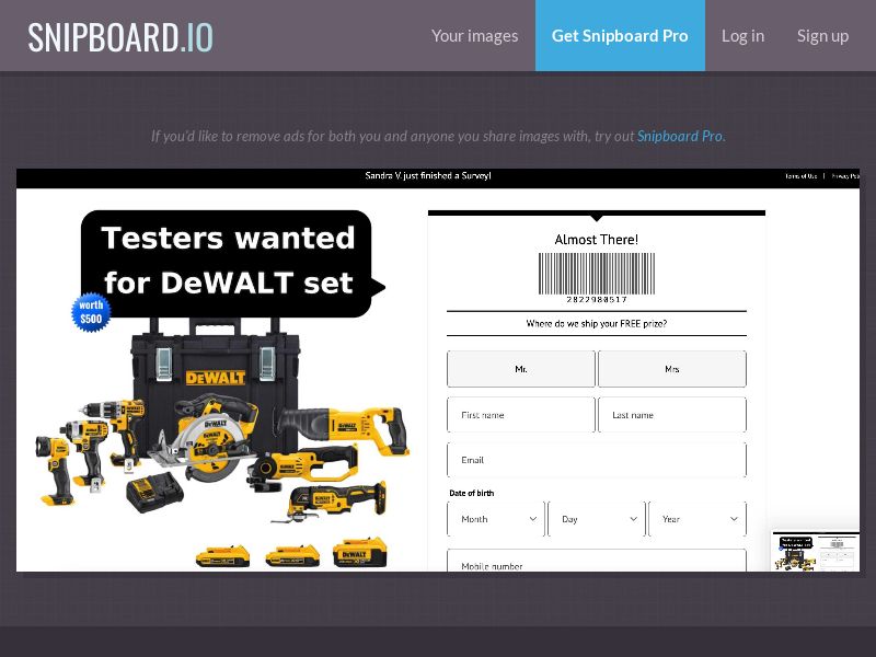 ForYouPromo - T&K DeWalt set US - SOI