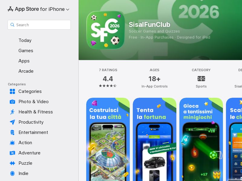 SisalFunClub - CPR - iOS Only - IT - (Proof Needed)