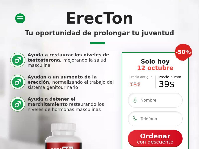 ErecTon SV - POTENCY TREATMENT PRODUCT
