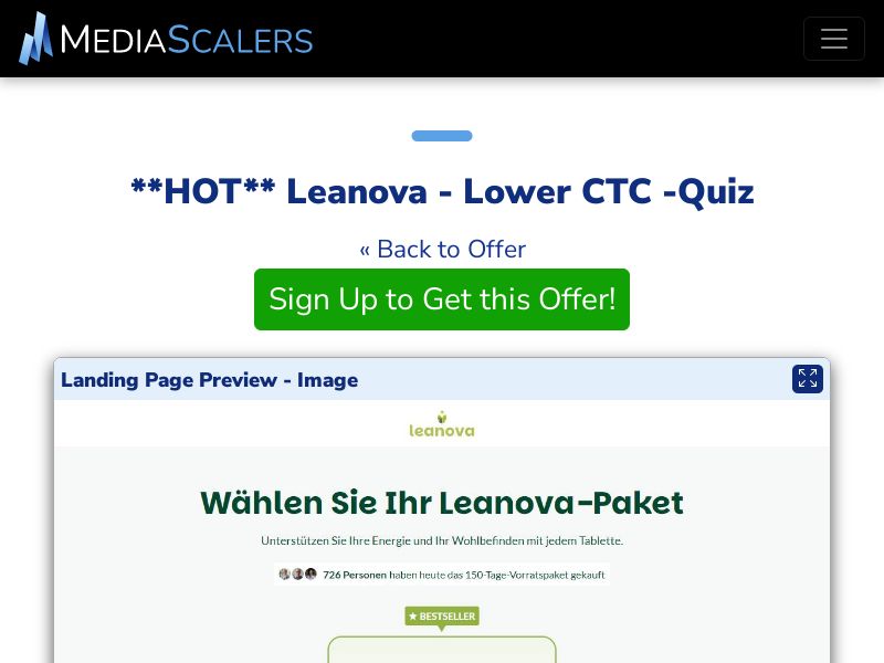 Leanova - Lower CTC -Quiz {+DTC, Quiz} [DE, AT, CH]