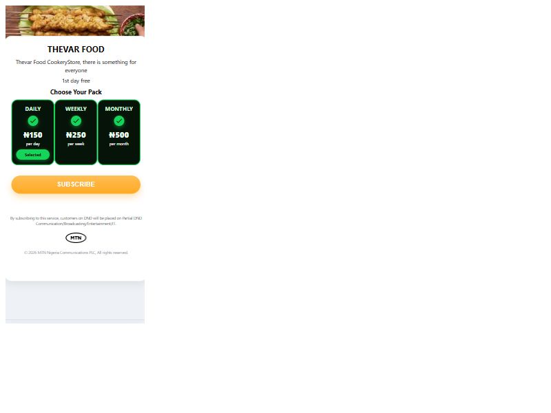 Cookery Daily MTN