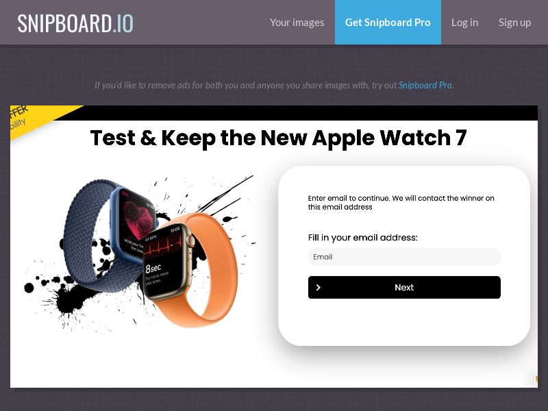 ForYouPromo - Test & Keep Apple Watch 7 UK - SOI