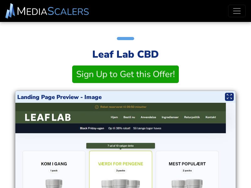 Leaf Lab CBD (Event Tracking) [SE]