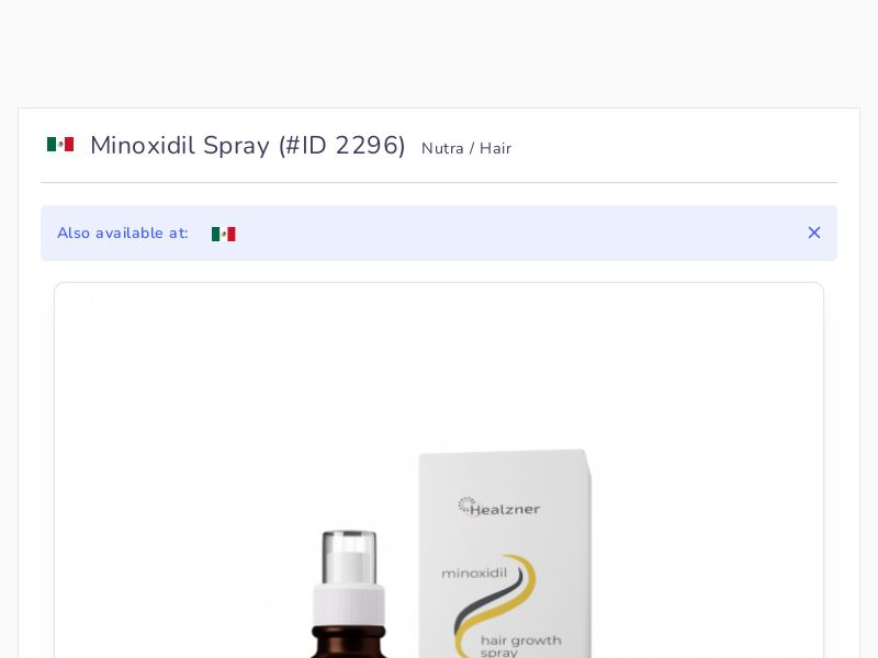 Minoxidil Spray