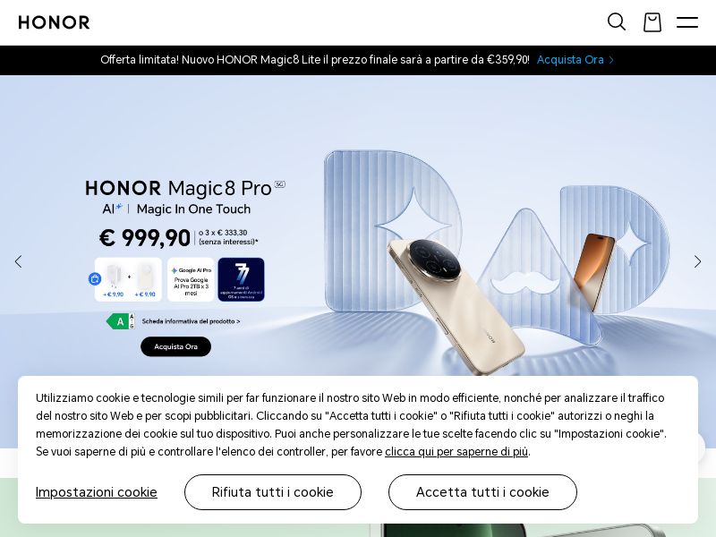 Honor.com/it Ecommerce CPS - Italy