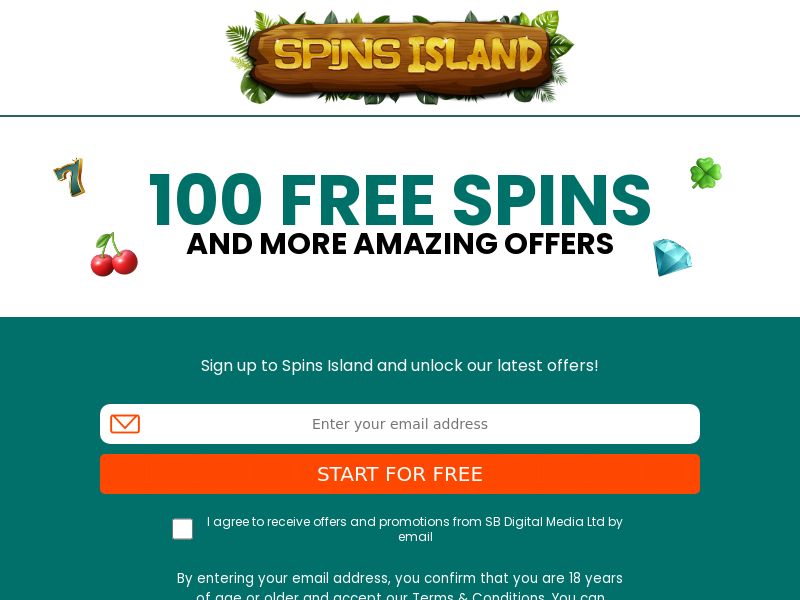 Spins Island - 100 Free Spins! CPL [UK]
