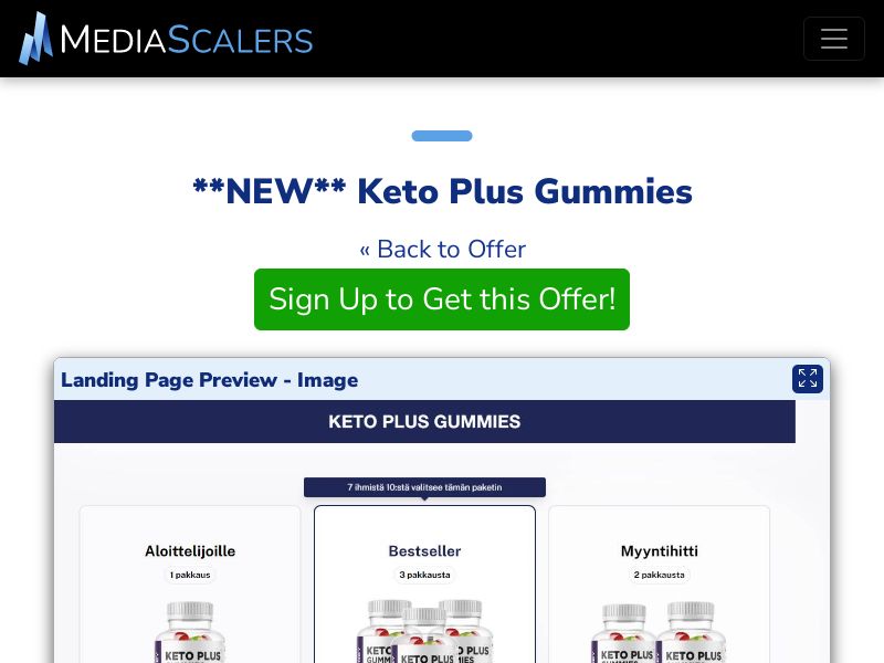 Keto Plus Gummies {+DTC} (Event Tracking) [FI]