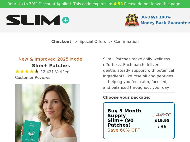 Slim+ Patches SS - US