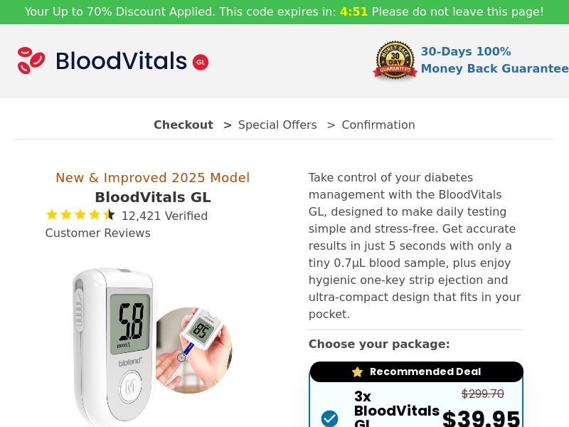 BloodVitals GL SS - US