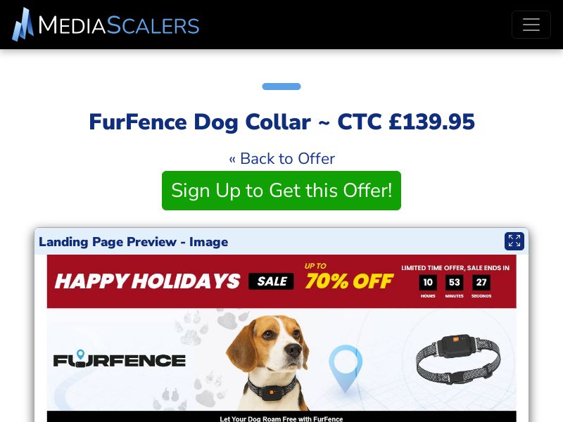 FurFence Dog Collar ~ CTC £139.95 {+DTC, Alt-Landers} (Event Tracking) [UK]