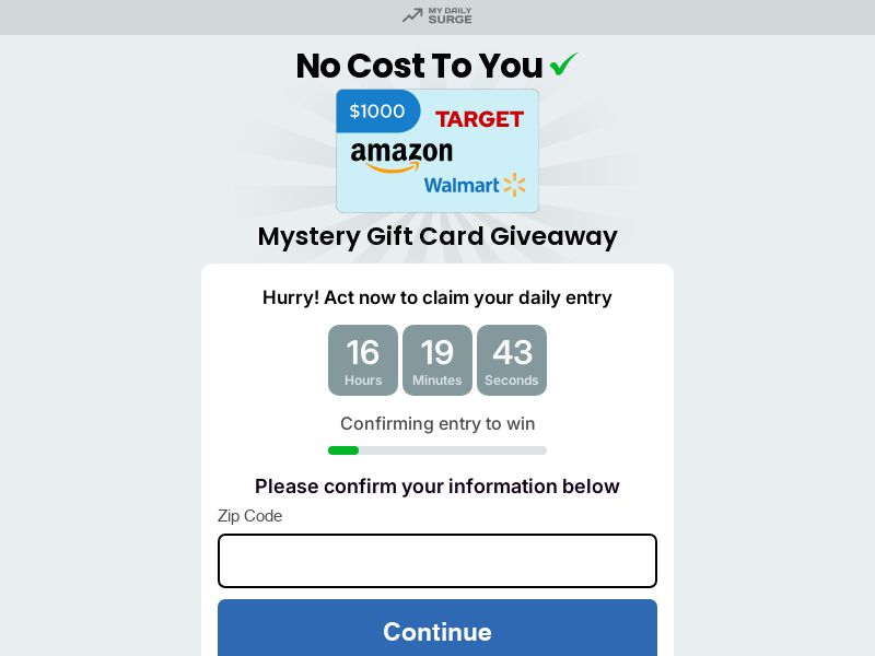 1k Mystery Giftcard US [SOI]