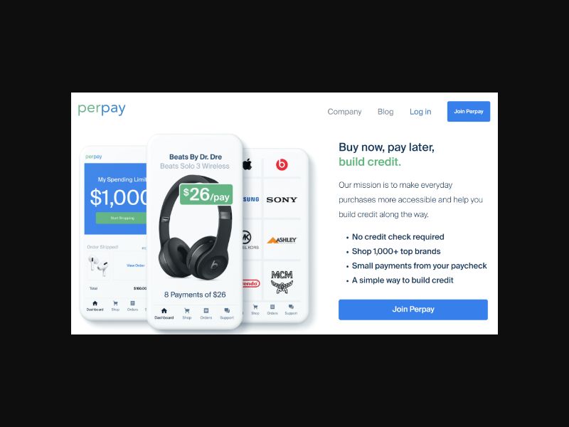Perpay - Credit Builder - First Installment - CPA (US)