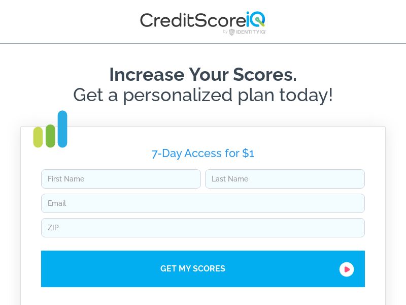 IdentityIQ/CreditScoreIQ - $1, 7 day trial | Int'l