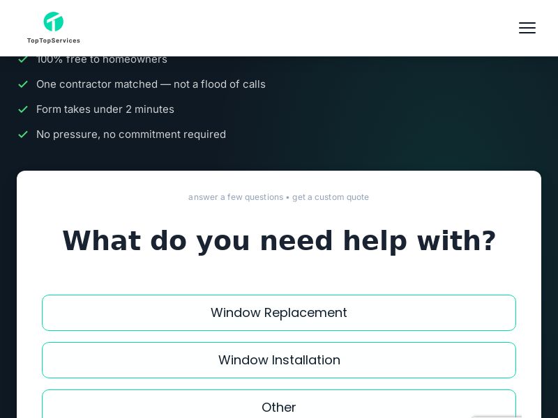 TopTopServices - Windows Remodel (Rev Share) (Non Incent) [INHOUSE]