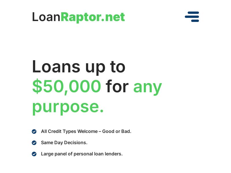 Loan Raptor Revshare *Creative required*