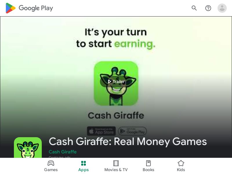 Cash Giraffe - FR - CPI - Android - Content (pre-approval required)