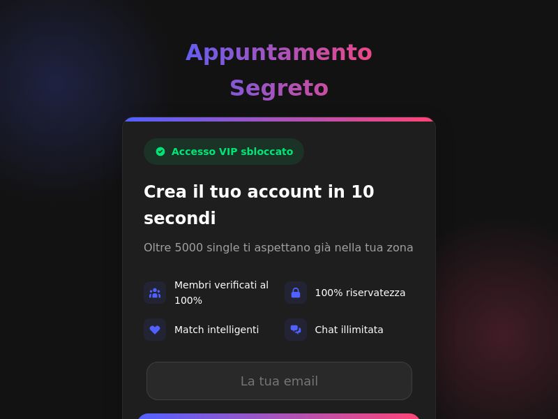 [WEB+MOB] - Appuntamento-Segreto - SOI - IT