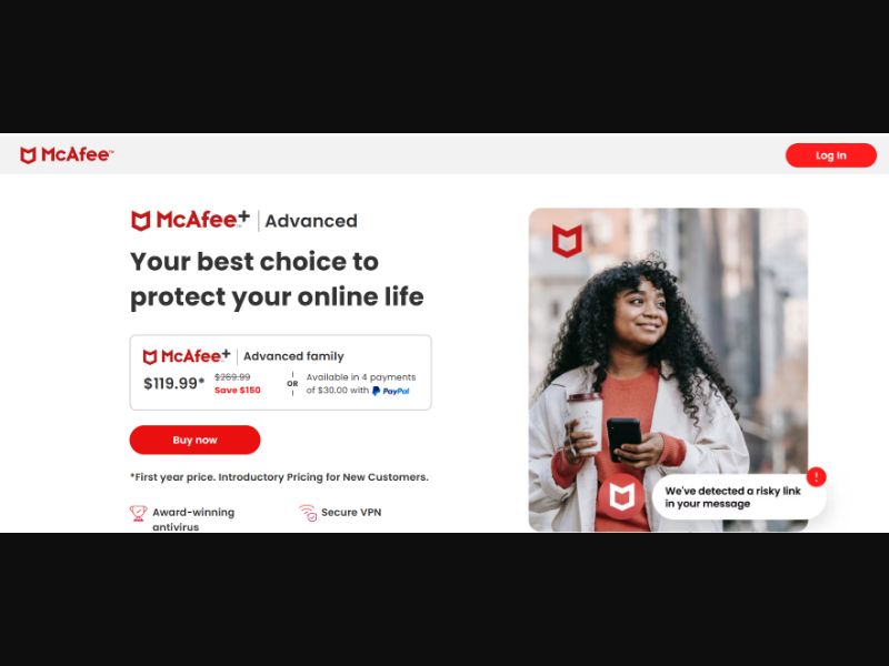 [WEB+MOB] McAfee - Advanced Family /US CPS [Approval Required]