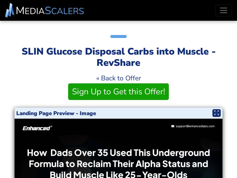 SLIN Glucose Disposal Carbs into Muscle - RevShare [US]